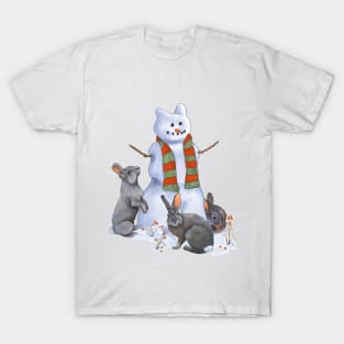 Frosty the Snow Bunny T-Shirt